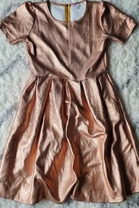 Lularoe Rose Gold Amelia Dress